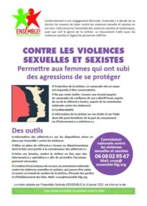 contre les violence sexistes et sexuelles